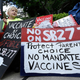 An anti-vaccine protest in Sacramento, CA in 2015. Image: AP